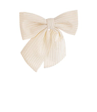 Učitajte sliku u preglednik galerije, Ukras za jelku Karlene mašna krem 23h cm
