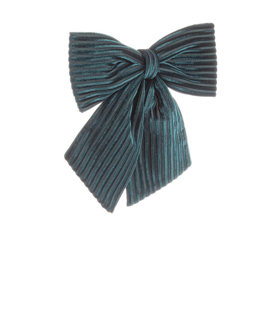 Ukras za jelku Karlene mašna zelena 23h cm