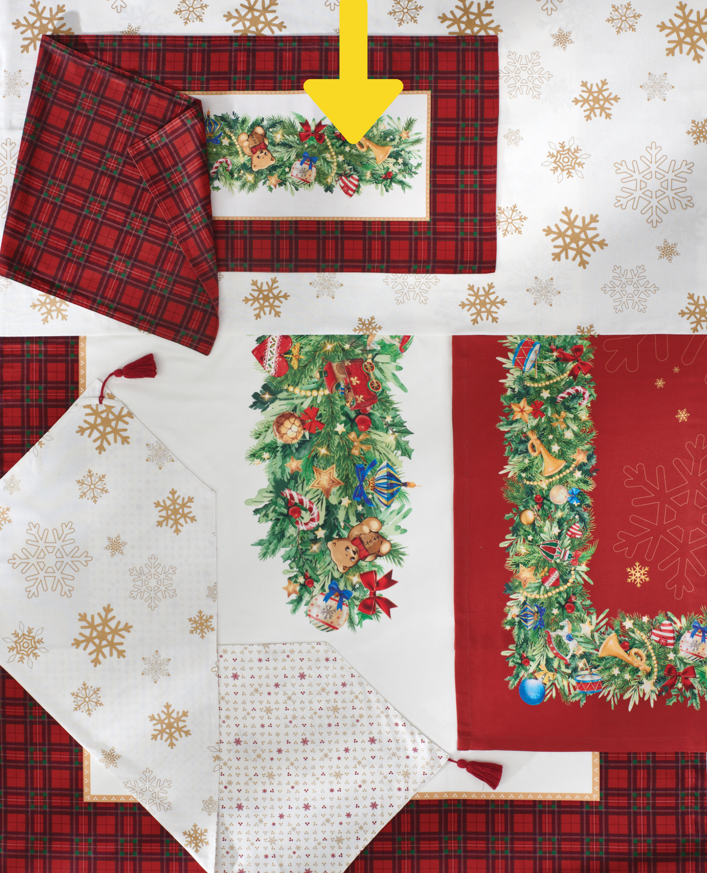 Nadstolnjak Tartan 45x140 cm