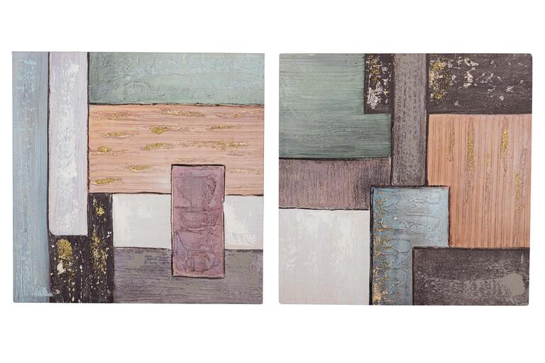 Set slika 2/1 Abstract 60x60cm