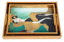 Učitajte sliku u preglednik galerije, Poslužavnik Glass light Abstract
