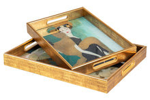 Učitajte sliku u preglednik galerije, Poslužavnik Glass light Abstract
