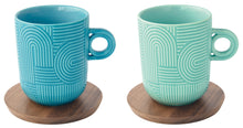 Učitajte sliku u preglednik galerije, Easy Life set 2 šolje 350 ml Take a Loop u poklon kutiji - plavo/tirkiz
