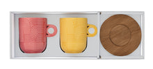 Učitajte sliku u preglednik galerije, Easy Life set 2 šolje 350 ml Take a Loop u poklon kutiji - crveno/žuta

