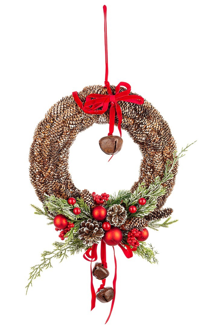 Vijenac Hilma crveni sa zvonom L