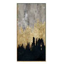 Učitajte sliku u preglednik galerije, Slika Abstract canva zlatni ram 90x180 cm
