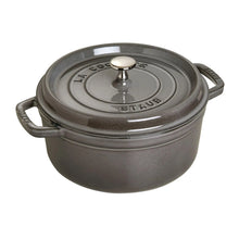 Učitajte sliku u preglednik galerije, Cocotte lonac od lijevanog željeza Staub 26 cm sivi
