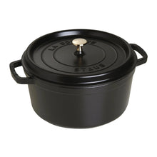 Učitajte sliku u preglednik galerije, Cocotte lonac od lijevanog željeza Staub 28 cm crni
