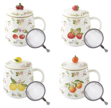Učitajte sliku u preglednik galerije, Easy Life set šolja sa infuzerom 4/1 Fancy Fruit 450 ml
