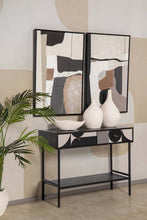 Učitajte sliku u preglednik galerije, Metalna konzola WhiteBlack 100x40x77 cm
