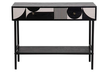 Učitajte sliku u preglednik galerije, Metalna konzola WhiteBlack 100x40x77 cm
