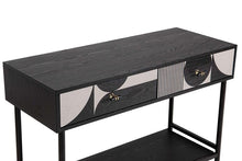 Učitajte sliku u preglednik galerije, Metalna konzola WhiteBlack 100x40x77 cm
