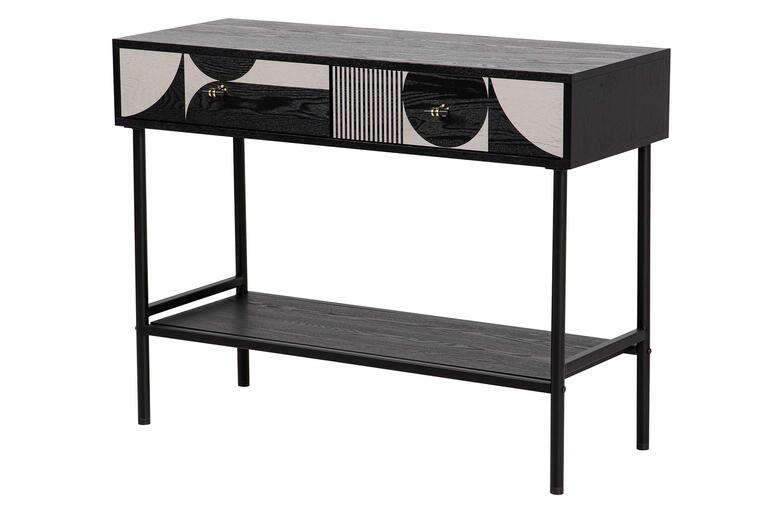 Metalna konzola WhiteBlack 100x40x77 cm