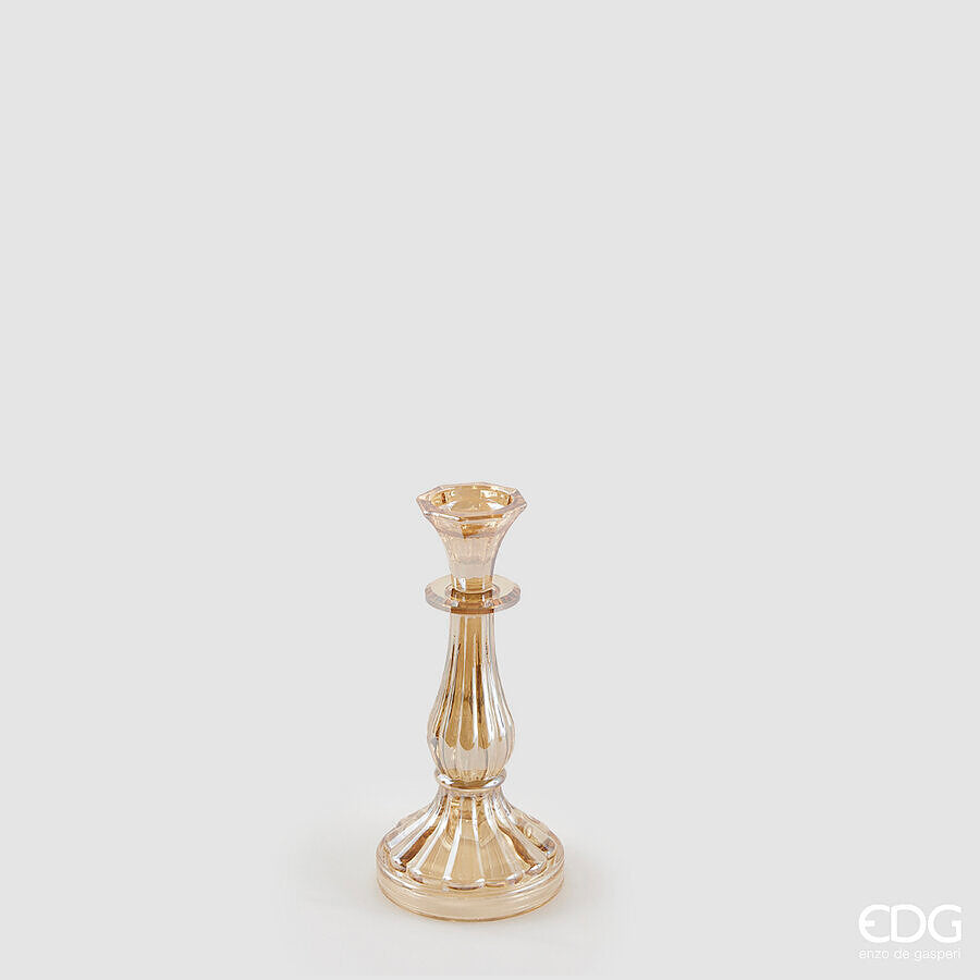 Svijećnjak Crystal Amber 21h cm