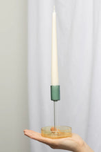 Učitajte sliku u preglednik galerije, Svijećnjak Rainbow zeleni 14 cm
