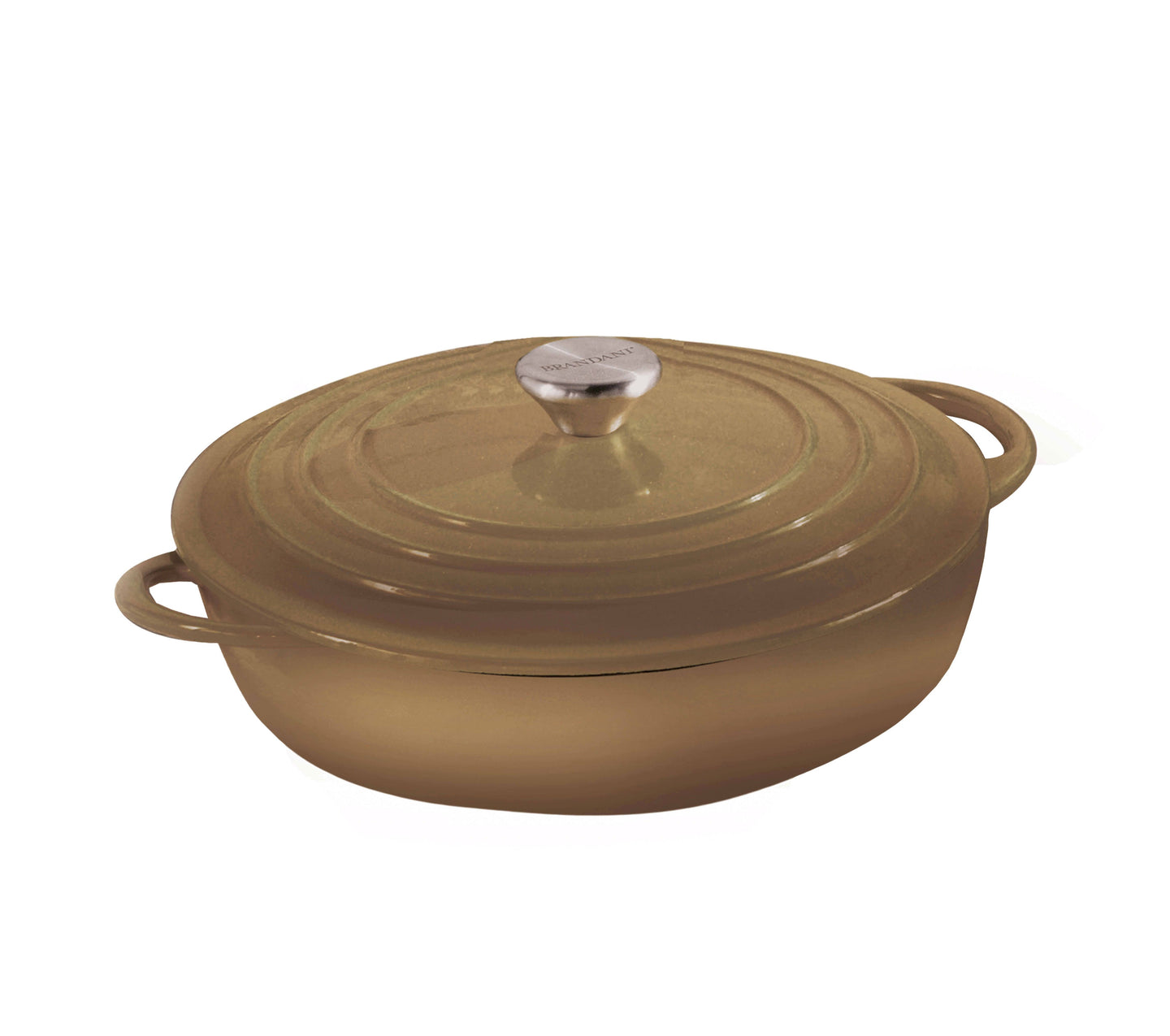 Šerpa Cocotte Brandani gusana siva ovalna 5 litara