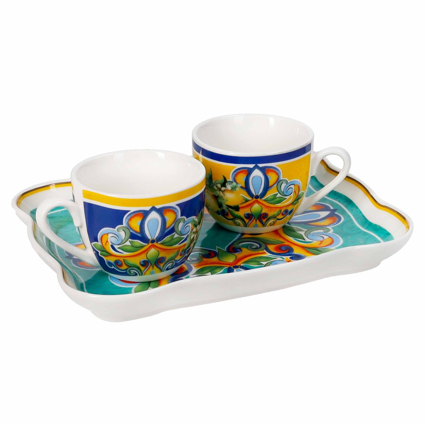 Set šolja 2/1 + tacna Citrus