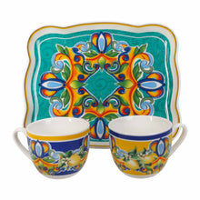 Učitajte sliku u preglednik galerije, Set šolja 2/1 + tacna Citrus
