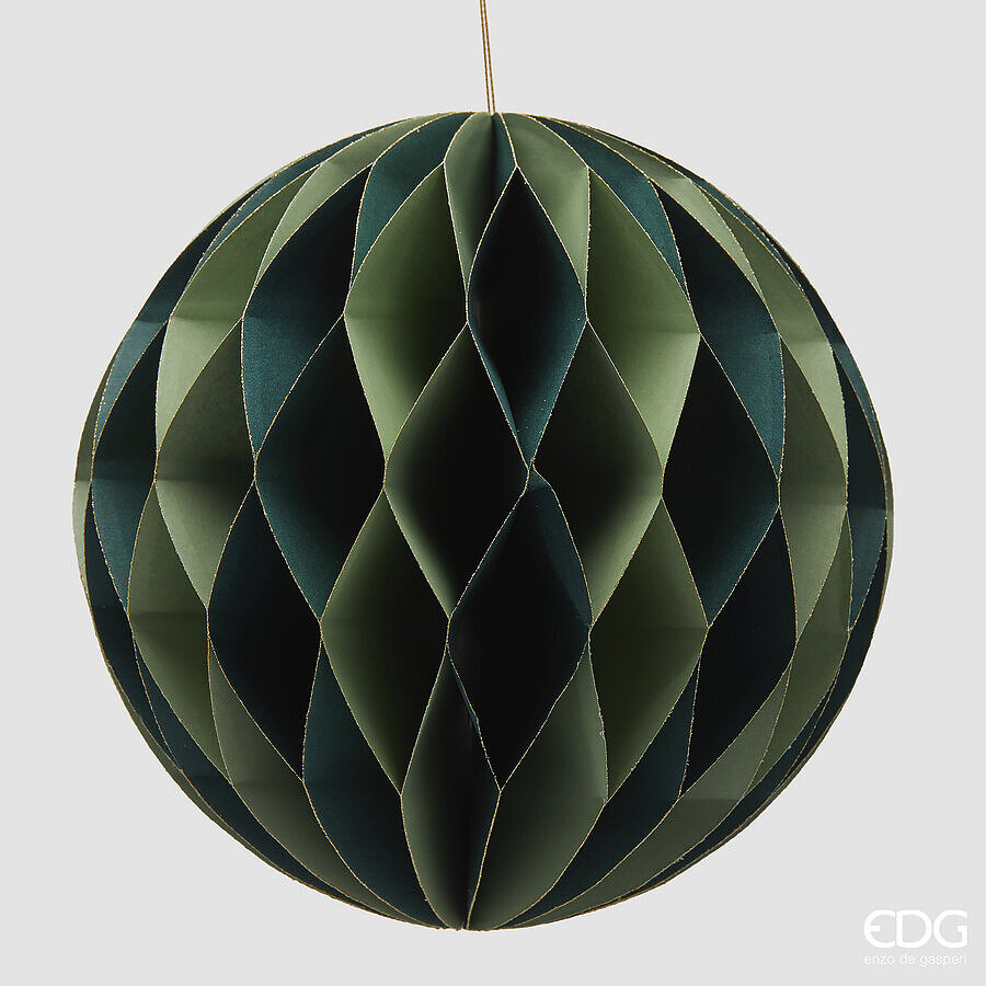 Ukras za jelku Origami zeleni D20 cm