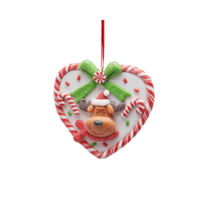 Učitajte sliku u preglednik galerije, Ukras za jelku Marzipan srce assorto 3
