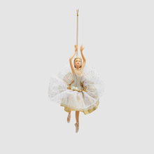 Učitajte sliku u preglednik galerije, Ukras za jelku balerina zlatna assorto 3
