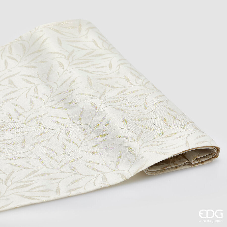 Nadstolnjak bijelo zlatni 40x150 cm