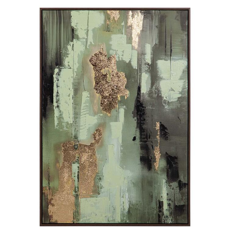 Slika Abstract 83x4x123 cm zelena