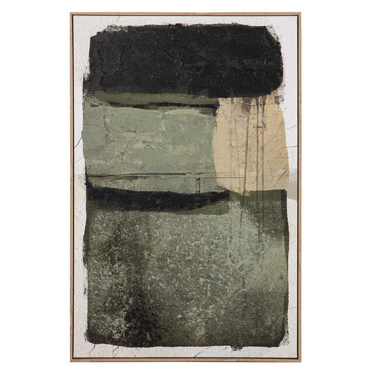Slika Abstract Shadow green 83x4x123 cm