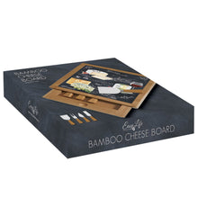 Učitajte sliku u preglednik galerije, EasyLife daska za rezanje sira sa noževima World of Cheese u poklon kutiji 25,5x25,5 cm
