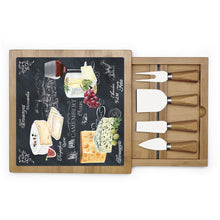 Učitajte sliku u preglednik galerije, EasyLife daska za rezanje sira sa noževima World of Cheese u poklon kutiji 25,5x25,5 cm
