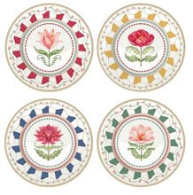 Učitajte sliku u preglednik galerije, Set 4 dezertna tanjira Flowery 19 cm u poklon kutiji
