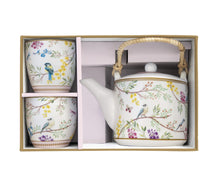 Učitajte sliku u preglednik galerije, Set čajnik 600 ml sa infuzerom i 2 šolje 160 ml Birds Melody u poklon kutiji
