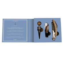 Učitajte sliku u preglednik galerije, Set za vino 3/1- otvarač za boce, čep i sipač u poklon kutiji
