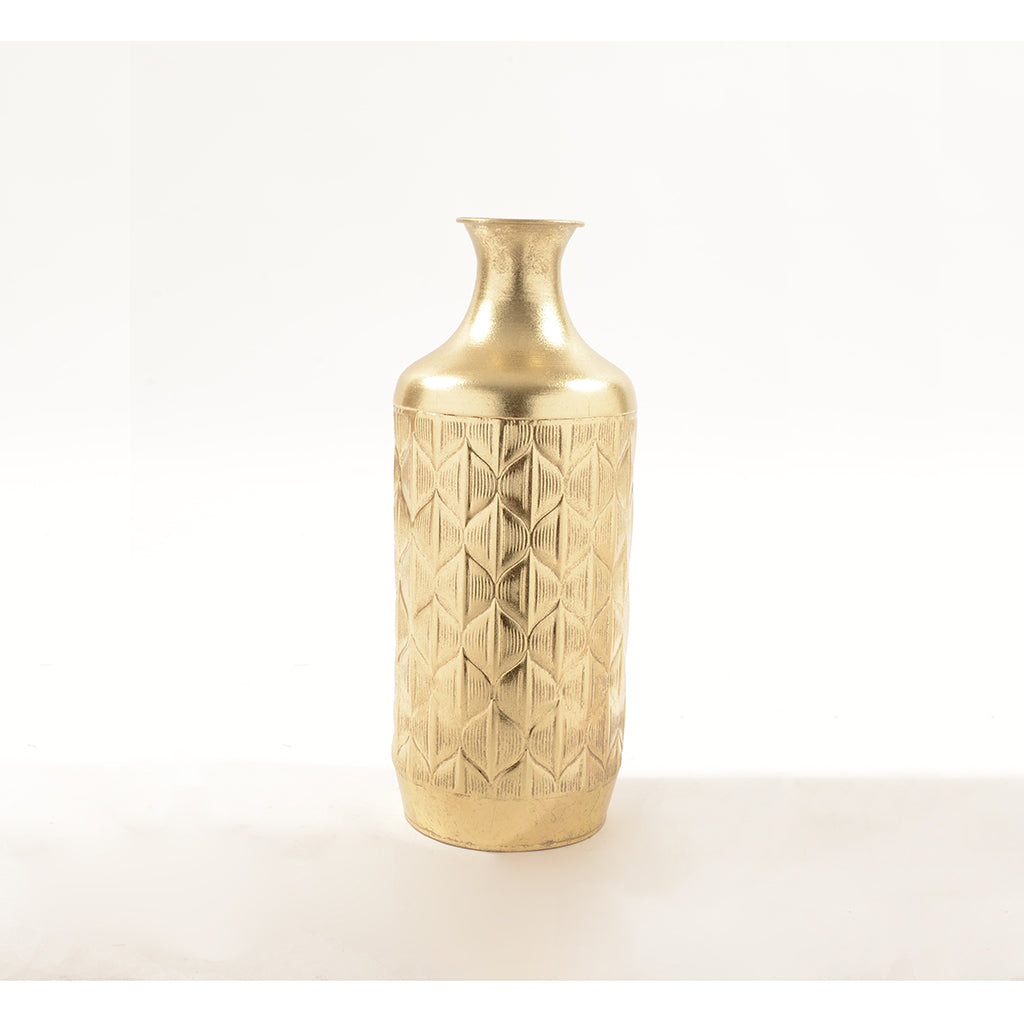 Vaza Metal zlatna 16x42h cm