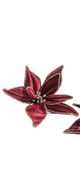 Učitajte sliku u preglednik galerije, Novogodišnji cvijet Stoffa sa štipaljkom 20 cm sorto
