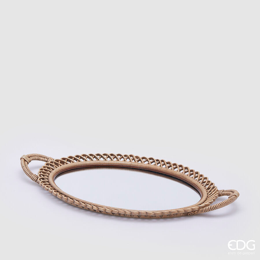 Tacna dekorativna ovalna Intreccio 4x47x27 cm