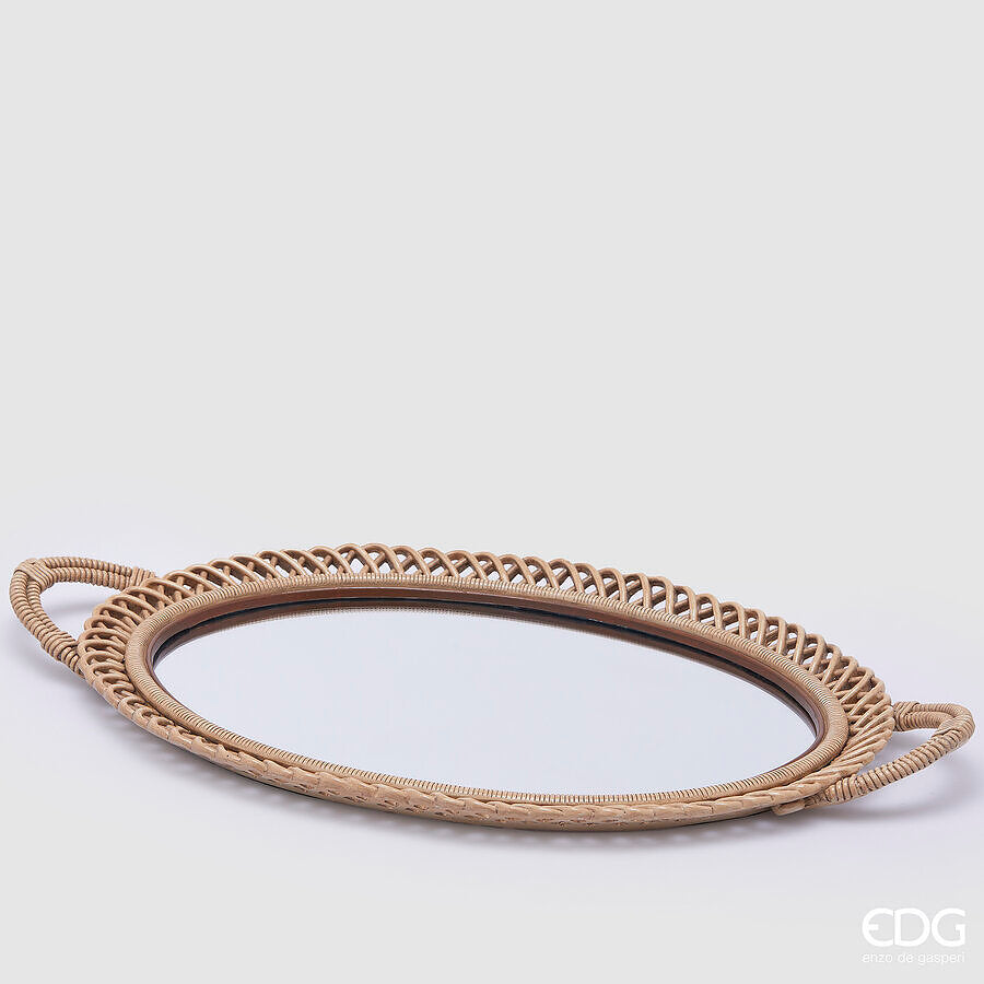 Tacna dekorativna ovalna Intreccio 5x63x37 cm