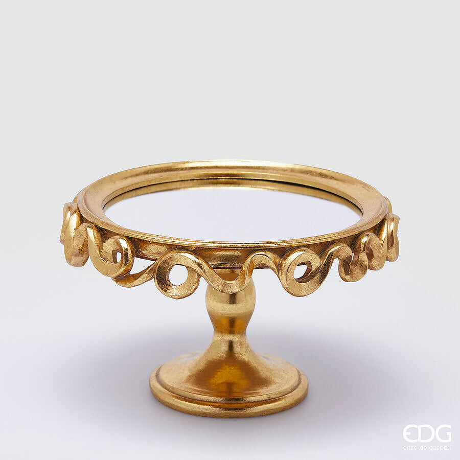 Stalak za kolače Balze zlatni 25x14h cm