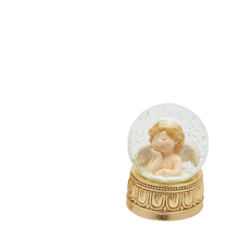 Učitajte sliku u preglednik galerije, Snježna kugla Acqua  bijelo zlatna 9h cm assorto 2

