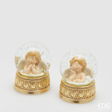 Učitajte sliku u preglednik galerije, Snježna kugla Acqua  bijelo zlatna 9h cm assorto 2
