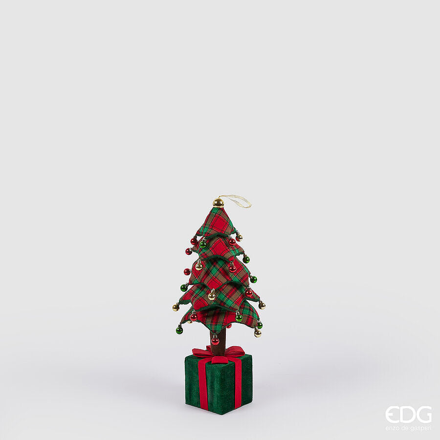 Figura jelka zeleno crvena 70h cm