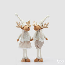Učitajte sliku u preglednik galerije, Figura Jelen bijelo smedji 65 cm assorto 2
