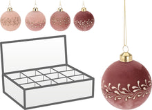 Učitajte sliku u preglednik galerije, Novogodišnja staklena kugla Velvet Gou 8 cm
