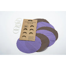 Učitajte sliku u preglednik galerije, Ukrasni poklopac za tegle 6/1 Violet / Brown
