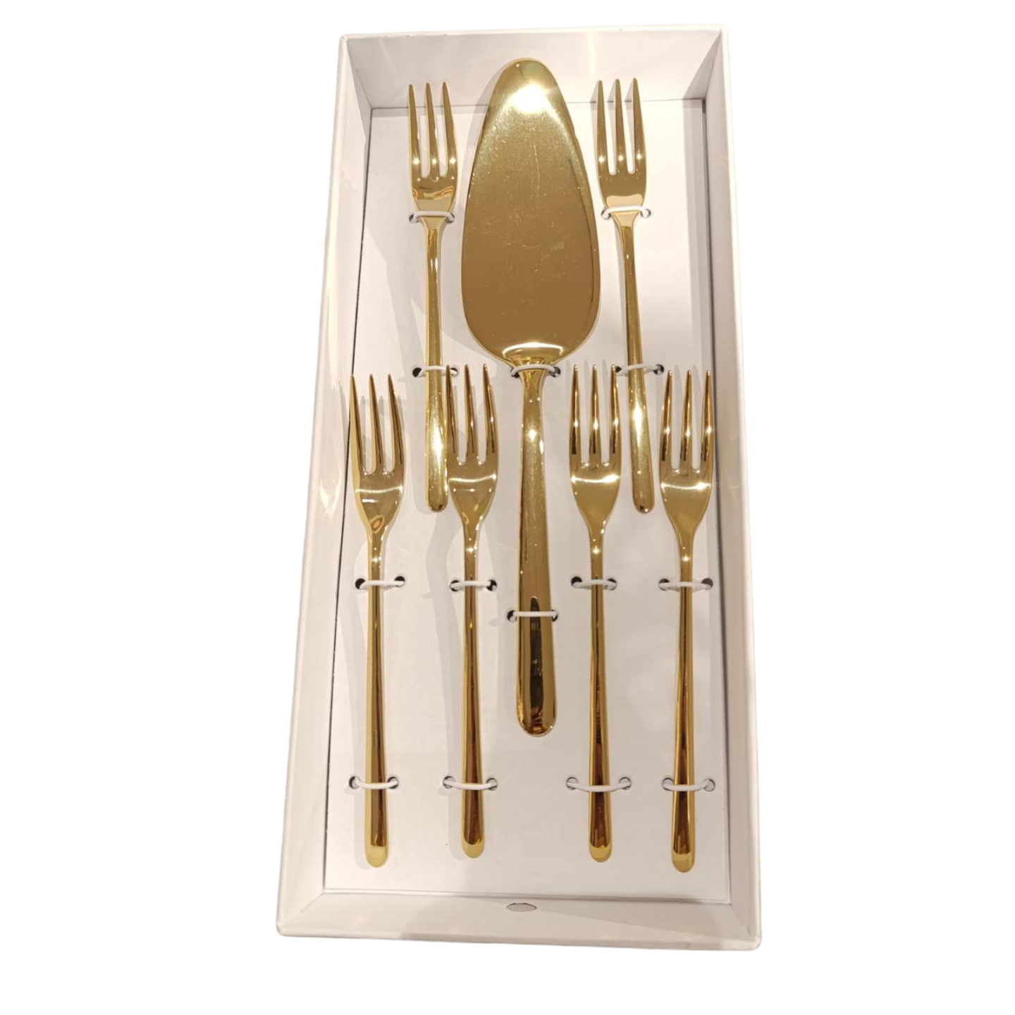 Escajg set za kolače Venice Tin Gold 7/1