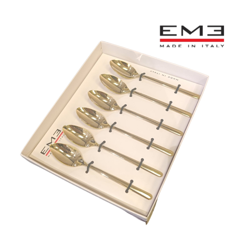 Set 6/1 male kašike Venice Tin Gold EME