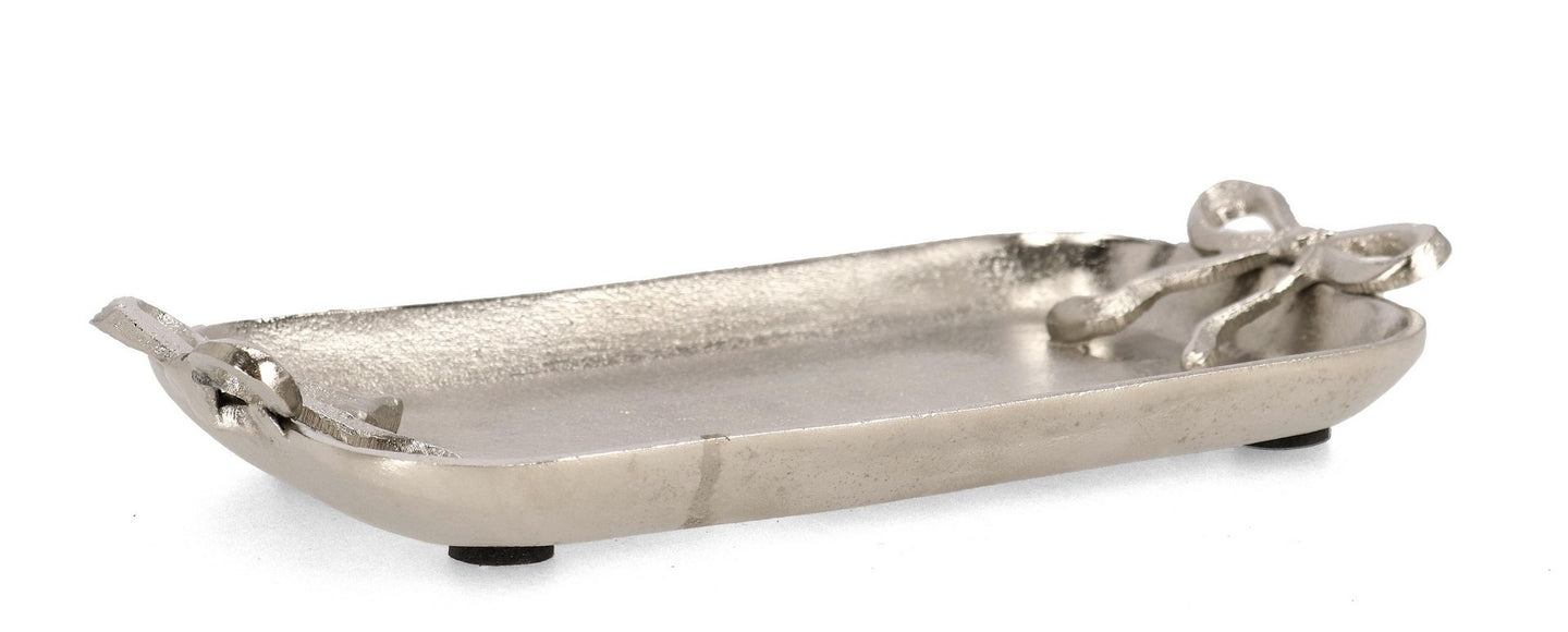 Dekorativna zdjela Alexis srebrna 26x14,5 cm