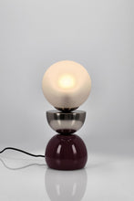 Učitajte sliku u preglednik galerije, Lampa Malton srebrna crvena 34h cm
