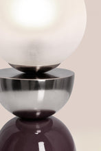 Učitajte sliku u preglednik galerije, Lampa Malton srebrna crvena 34h cm
