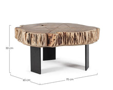 Učitajte sliku u preglednik galerije, Klub sto Keval Natural 70x65 cm
